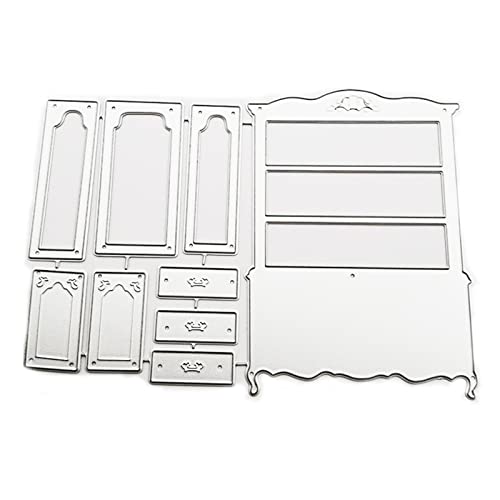 Metall-Stanzschablonen, Schrank-Stanzformen, Schablonen, DIY, Scrapbooking, Album, dekorative Prägepapier-Stanzformen für Kartenherstellung von Supefriendly