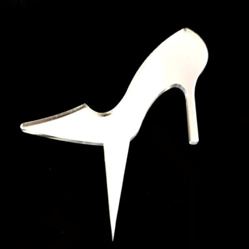 Super Cool Creations High Heel Schuh-Kuchenaufsätze, Acrylfarben und Gravur, 10 cm von Super Cool Creations