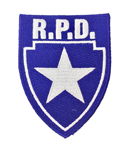 Raccoon City R.P.D Iron on Patch in Blue (80mm x 60mm) von Super6props