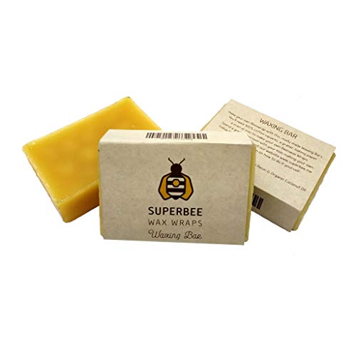 Fertige Wachsmischung zum Herstellen von Bienenwachstücher | Beeswax Wraps | Wachsriegel 75g mit Bienenwachs, Baumharz und Kokosnussöl. Ausreichend für 6-9 Wax Wraps. von SuperBee Wax Wraps