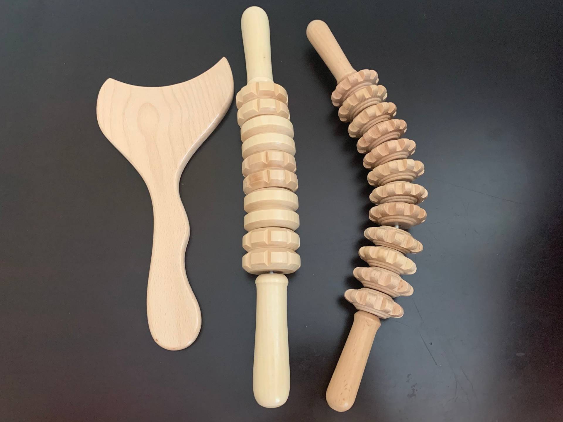 Holz-Massage-Tools-Set, Anti-Cellulite-Brett Für Maderotherapie, Holztherapie - Maderoterapia von SuperPositionCrafts