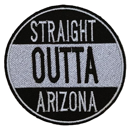 Arizona Straight Outta US State Represent – besticktes Abzeichen zum Aufbügeln auf Stoff von SuperSenter