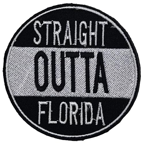 Florida Straight Outta US State Represent – besticktes Abzeichen zum Aufbügeln auf Stoff von SuperSenter