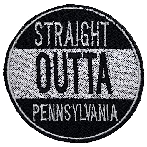 Pennsylvania Straight Outta US State Represent – besticktes Abzeichen zum Aufbügeln auf Stoff von SuperSenter