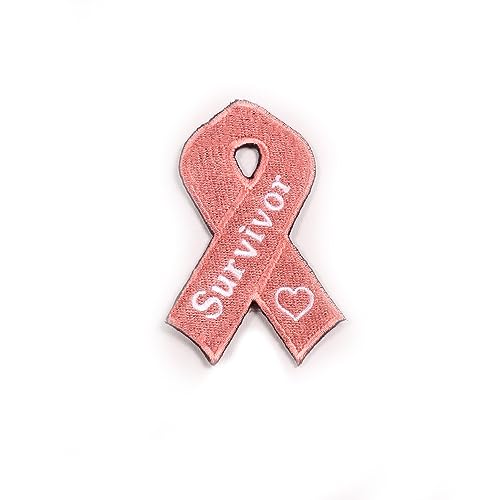 Uterine Survivor – All Cancer Ribbons + Cancer Survivor Ribbon Collection – besticktes Abzeichen zum Aufbügeln auf Stoff von SuperSenter