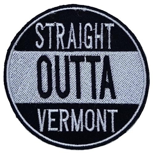 Vermont Straight Outta US State Represent – besticktes Abzeichen zum Aufbügeln auf Stoff von SuperSenter