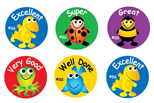 SuperStickers Sticker Solutions DBS227 Tierfiguren Lob Aufkleber (180 Stück), 57 Stück von SuperStickers