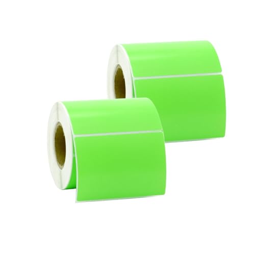 Supercap - Thermodirekt-Etiketten, 100 x 50 mm, blanko, selbstklebend, für Farbkodierung, Beschriftung, Bestandsverwaltung zu Hause, im Geschäft und im Klassenzimmer, 500 Etiketten (40X30mm green) von Supercap