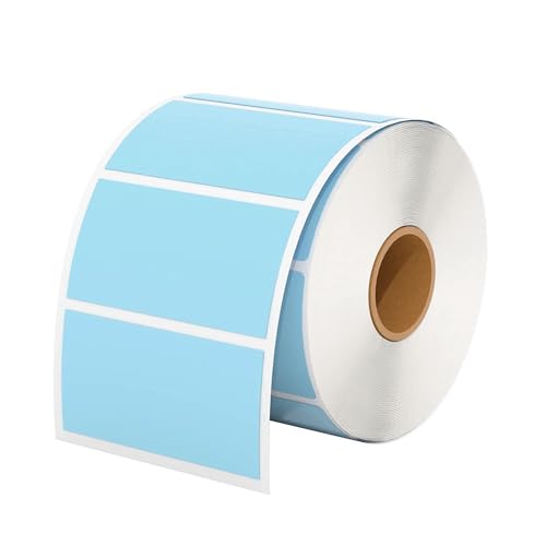 Supercap - Thermodirekt-Etiketten Aufkleber | 5,7 x 3,2 cm Adress-Versand-Etiketten | 1000 selbstklebende Etiketten für Thermo-Etikettendrucker (blau) von Supercap