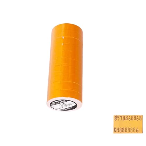 Voicecar Preismarker-Etiketten für MX-6600, 2-zeiliges Preisetikettenpapier für MX-6602/YH-689/G6600/CN-6600EOS, Preisauszeichneraufkleber, 10 Rollen/5000 Stück (10 Rollen orange-5000 Stück) von Supercap