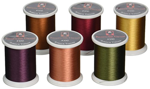 Superior Threads Kimono Silk #100 Quiltgarn, 220 Meter, Spule, 6er-Pack, Fall 133-06 von Superior Threads