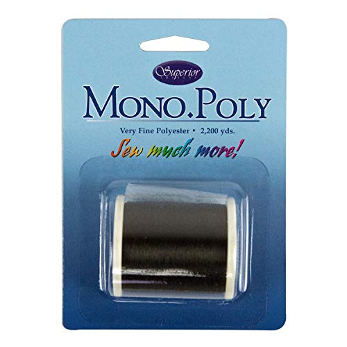 Superior Threads Mono Poly Superior Unsichtbares Quiltgarn Faden, Smoke von Superior Threads