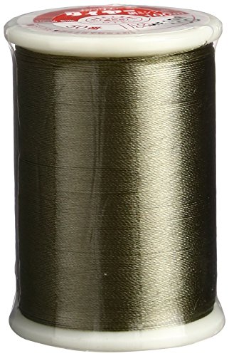 Superior Threads Tire Silk #50 3-lagig 50 Gewicht Hochglanz Seide Stickerei Quilten Nähgarn – 94 m Spule (#100 Khaki) von Superior Threads