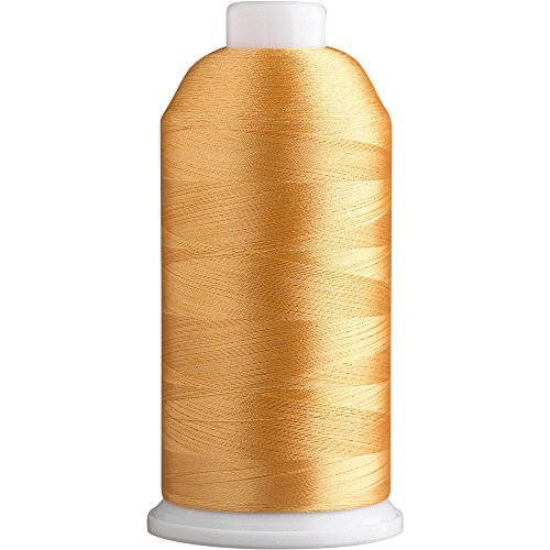 Super B Polyester-Stickgarn, 40 W, große Spule, 5000 m, Stickgarn für gewerbliche und private Maschinen, 175 beliebte Farben, Maschinenstickgarn, 100 % Polyester, gebranntes Beige 466 von Superpunch