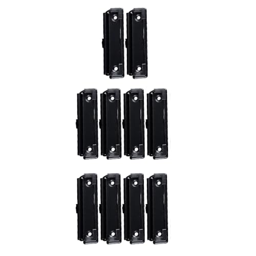 Klemmbrett-Clip, 10 Stück montierbare Hartfaserplatten-Clips mit Loch zum Aufhängen, Metall-Dokumententafel-Clip für Dokumente, Berichte und Menüs (10 cm) von Supertool