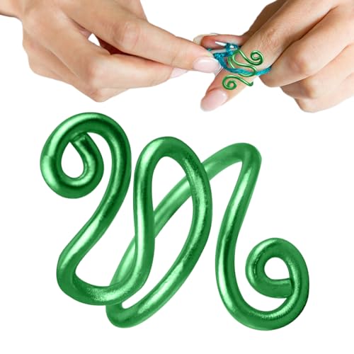 Lefties & Righties Yarn Tension Control Ring | Handmade Yarn Tension Ring For Crochet,Companion Ring Yarn Regulator,ZigZag Wire Wrapped Knitting or Crochet Tool,Adjustable Knitting Crochet Loop von Suphyee