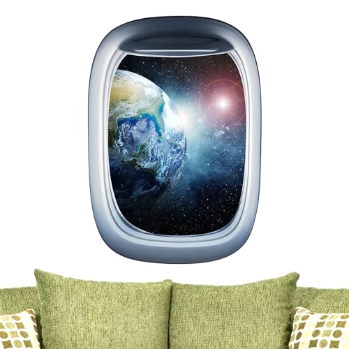 Suphyee Astronauten-Tapetenaufkleber - Galaxy Wandtattoo 3D Kosmische Sterne Poster für Schlafzimmer, Wohnzimmer, Kinderzimmer,Wandtattoo für Kinder, Jugendliche, Erwachsene von Suphyee