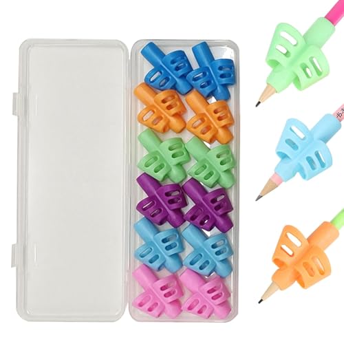 Suphyee Bleistiftgreifer, Bleistiftfingergriffe für Kinder - Handschrifthilfe-Griffset,Ergonomischer Stiftgriff für Rechtshänder, Linkshänder, Bleistifthalter, Haltungskorrektur-Werkzeug für von Suphyee