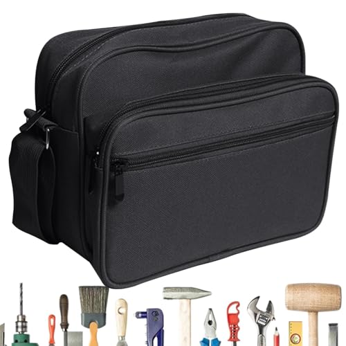 Suphyee Robuste Werkzeugtasche, Werkzeugtasche aus, Werkzeug-Organizer-Tasche, Verdickte Canvas-Tasche mit großer Kapazität zur Aufbewahrung von Schraubenschlüsseln, Zangen, Werkzeugen für von Suphyee