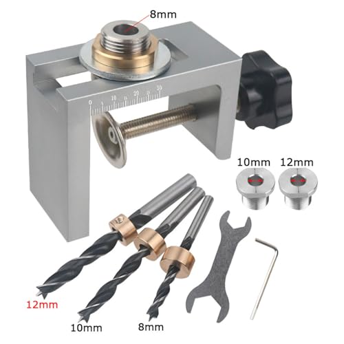 Supoion Lochpositionierungswerkzeug Holzbearbeitungszubehör Lochortungsgerät Bohrlochpositionierer Lokalisierungswerkzeug Lochbohrer von Supoion