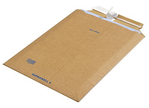 25 Versandtaschen aus Mikro-Wellpappe Karton Suprawell® SW40 Gr. 250x353mm von Suprawell