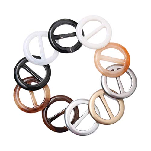 20 Stück Seiden-Schal-Ring-Clips für Hemden, Krawattenringe, Broschen und für Damen, Hemd-Clip-Ring, T-Shirt-Clips für Frauen, rundes Kopftuch, Schnalle, runder Schal-Clip, Rollnadel, von Supvox