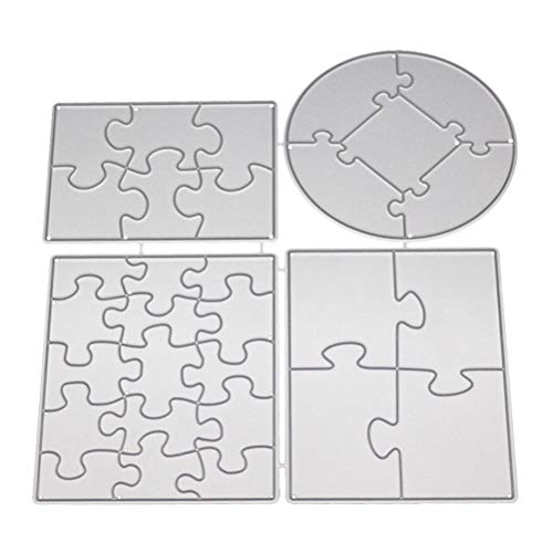 SUPVOX Puzzle Schablonen Stanzmaschine Stanzformen Metall Stanzschablone Prägeschablonen Album Scrapbooking DIY von Supvox