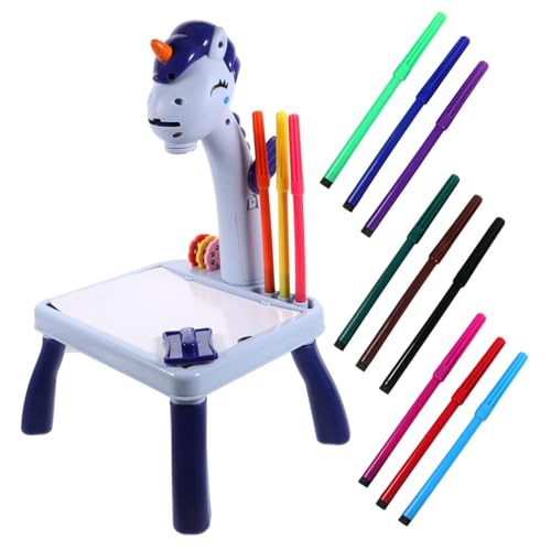 SUPVOX Zeichentisch mit Einhorn Projektor Wiederverwendbares Robustes Malspielzeug für Kleinkinder Interaktiver und Kreativtisch Blau Fördert Frühe Kreativität und Spielerisches Lernen SUPVOX Zeichentisch mit Einhorn Projektor Wiederverwendbares Robustes Malspielzeug für Kleinkinder Interaktiver und Kreativtisch Blau Fördert Frühe Kreativität und Spielerisches Lernen von Supvox