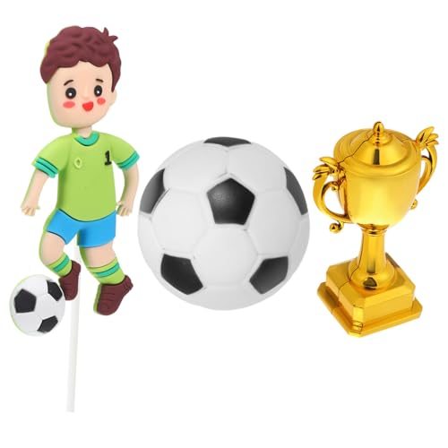 Supvox 1 Satz Fußball Geburtstagsfeier Kuchen Dekorationen für Feierlichkeiten Fußball Toppers für Sport Mottopartys Supvox 1 Satz Fußball Geburtstagsfeier Kuchen Dekorationen für Feierlichkeiten Fußball Toppers für Sport Mottopartys von Supvox