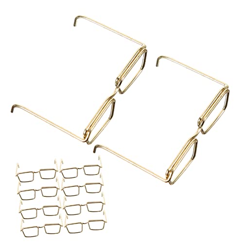 Supvox 10 Puppenbrillen Teiliges Goldene Brillen ohne Gläser für Puppen Stilvolles Zubehör für Kreative Rollenspiele und Puppen Dekoration Supvox 10 Puppenbrillen Teiliges Goldene Brillen ohne Gläser für Puppen Stilvolles Zubehör für Kreative Rollenspiele und Puppen Dekoration von Supvox