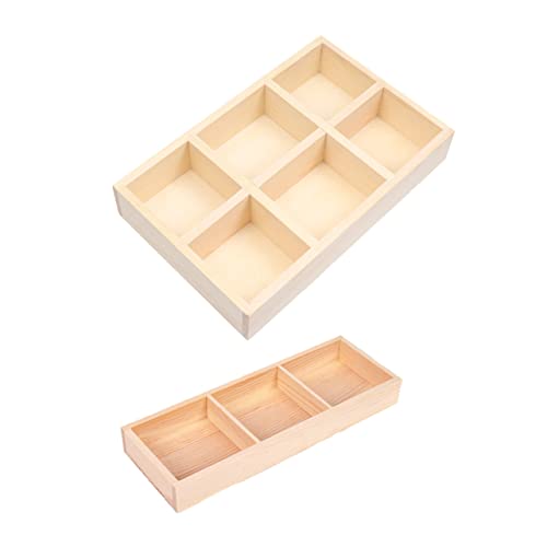 Supvox 2 Stücke Boxen Blumentopf Tablett Bestecktablett Pflanztopfschalen Untersetzer Für Schreibtisch Schreibtisch-Organizer-tablett Schreibtischablagen Blumentopfböden Hölzern von Supvox