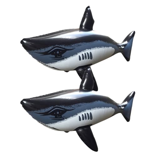 Supvox Aufblasbarer Hai 85 Cm 2 Stück Strand Schwimmendes Hai-Spielzeug Aufblasbarer Hai Schwimmbecken Spielzeug Aufblastiere Hai-Spielzeug Für Den Sommer Schwimmender Hai von Supvox