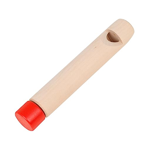 Supvox Holzflöte Ziehen Zugpfeife Aus Holz Musikinstrument Aus Holz Trainingspfeife Flötenspielzeug Aus Holz Baby Flöte Spielzeug Goodie-bag-füller Hölzern Kind Blasinstrument Sport von Supvox