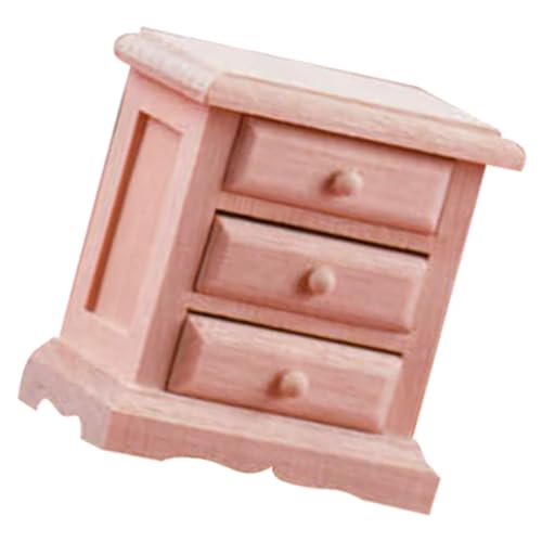 Supvox Miniatur Holz Kommode mit Miniaturmöbel für Puppenhaus Schlafzimmer Glatte Oberfläche Robustes Design Dekoratives Miniatur Ornament für Sammler Supvox Miniatur Holz Kommode mit Miniaturmöbel für Puppenhaus Schlafzimmer Glatte Oberfläche Robustes Design Dekoratives Miniatur Ornament für Sammler von Supvox