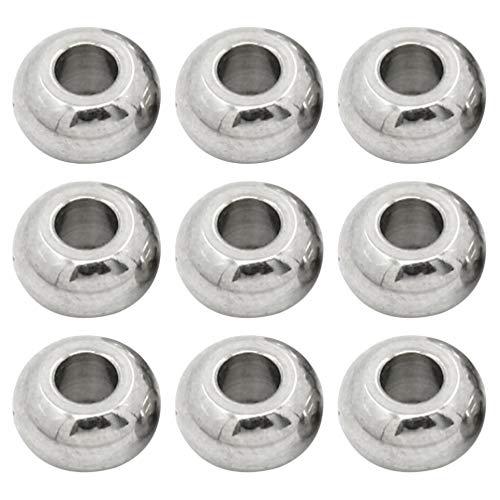 Supvox Spacer Beads Runde Edelstahl Silber Ton glatt Nahtlose fest 5mm 100 STK Supvox Spacer Beads Runde Edelstahl Silber Ton glatt Nahtlose fest 5mm 100 STK von Supvox