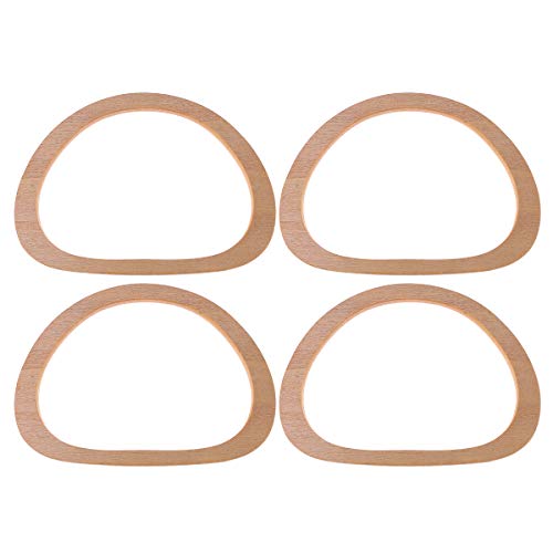 Supvox Taschengriff Holz DIY Taschenherstellung Ersatz Zubehör 4pcs von Supvox