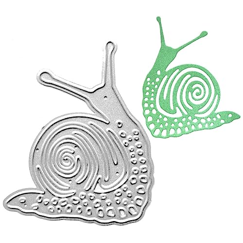 Schnecke,Metall Prägeschablonen Stanzschablonen, Silber Stanzformen für DIY Scrapbooking Karten Handwerk Geschenk Homedeko Cutting Dies von Surakey