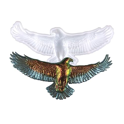 Surakey Adler Epoxidharz Silikonformen 3D Eagle Wanddekoration Hängende Dekorationen Harzform für Desktop Ornamente Wandkunst, DIY Adler Harz Gießform Harzform für Handwerk Wanddekoration Wohnkultur von Surakey