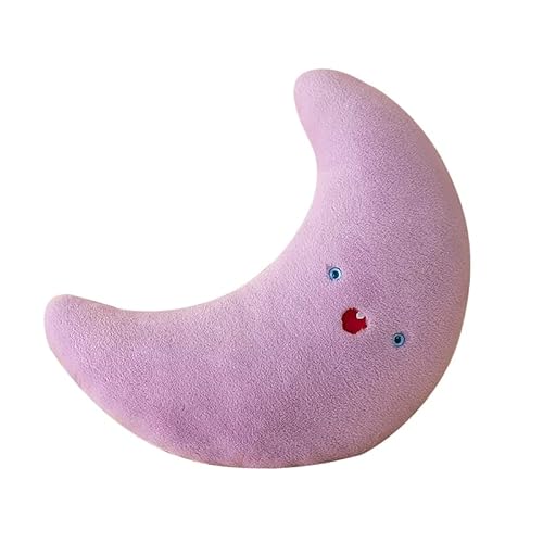 Surakey Kissen - Mond Kissen - Kissen Mond - Flauschig Dekokissen Mit Füllung - Kinderkissen,Couchkissen,Zierkissen für Babyzimmer,Wohnzimmer, Schlafzimmer, Kinderzimmer Deko von Surakey