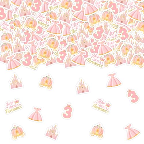 Sursurprise Prinzessin 3. Geburtstag Party Dekorationen Pink Gold Her Royal Threeness Konfetti Schloss Hochzeitskleid Papierstreuung 3 Jahre alt Geburtstag Party Supplies Sursurprise Prinzessin 3. Geburtstag Party Dekorationen Pink Gold Her Royal Threeness Konfetti Schloss Hochzeitskleid Papierstreuung 3 Jahre alt Geburtstag Party Supplies von Sursurprise