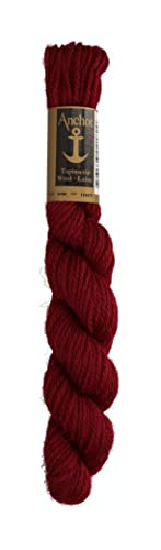 Anchor 4229000-08404 Stickgarne, 100% Wolle, rubin, 43m, 28 Gramm von Susan Bates