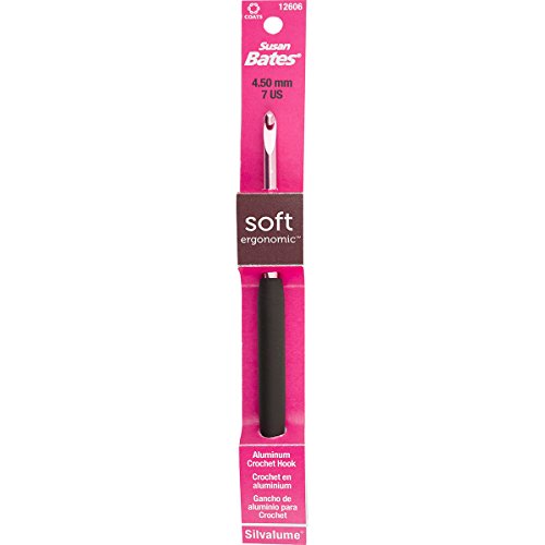 Susan Bates Silvalume Soft Handle Aluminum Crochet Hook 5.5"-Size 7/4.5mm Susan Bates Silvalume Soft Handle Aluminum Crochet Hook 5.5"-Size 7/4.5mm von Susan Bates
