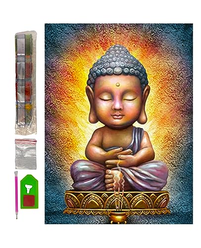 SusggO Diamond Painting Full Kit Diamond Painting Set 30x40cm Diamant Painting Zubehör DIY 5D Bild Kreuzstich Stickerei Handwerk Dekoration Haus Wand (BUDA MEDITATION) von SusggO