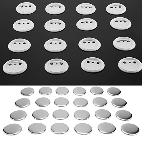 SUGVITA 2000PCS DIY ROUND Button Supplies, leere Pin -Abzeichen -Teile 25 mm Verbrauchsmaterial für professionelle Buttonhersteller von SustVita