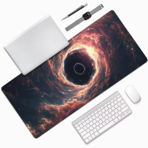 Galaxie Mauspad XXL Mauspad 1000x500 mm Schreibtischunterlage, Wasserdicht Mauspad Schwarzes Loch Mousepad XXL, Gaming Mauspad Groß Rutschfeste Unterseite, für Gaming Zubehör Zimmer Deko -MU650 von Suuiizaa