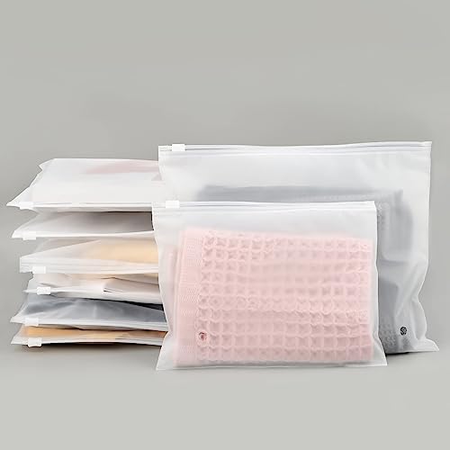 Svaldo Mattierte transparente Plastiktüten wiederverschließbare Polybeutel für Verpackung, T-Shirts, 3 mm mit Belüftungslöchern von Svaldo