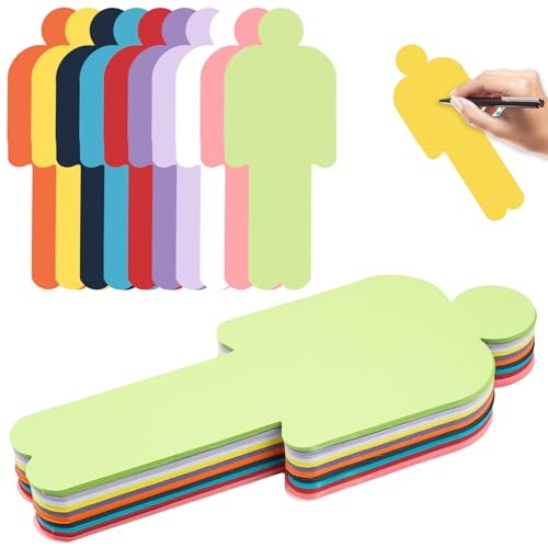 Moderationskarten Set 150 Stück, Moderationskarten Mensch 12 x 8 cm, Karteikarten Lernkarten Blanko für Büro Schule Präsentation und Moderation (10 Farben) von Svalor