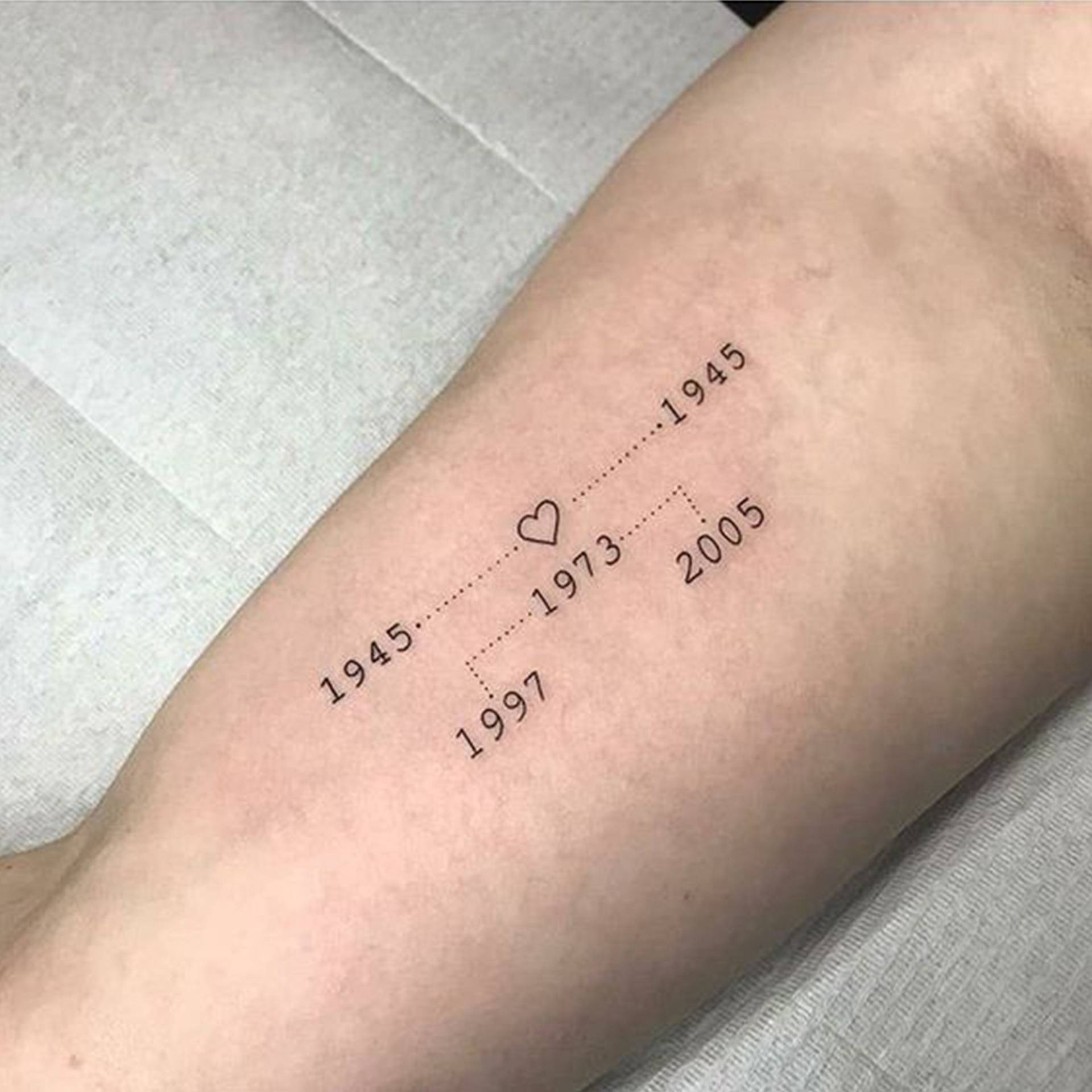 Familie Custom Jahr Temporäre Tattoo, Benutzerdefinierte Geburtsjahr, Abnehmbares Wasserdichtes Fake Tattoo Geschenk Für Familien Familienmitglieder von SvenHStore