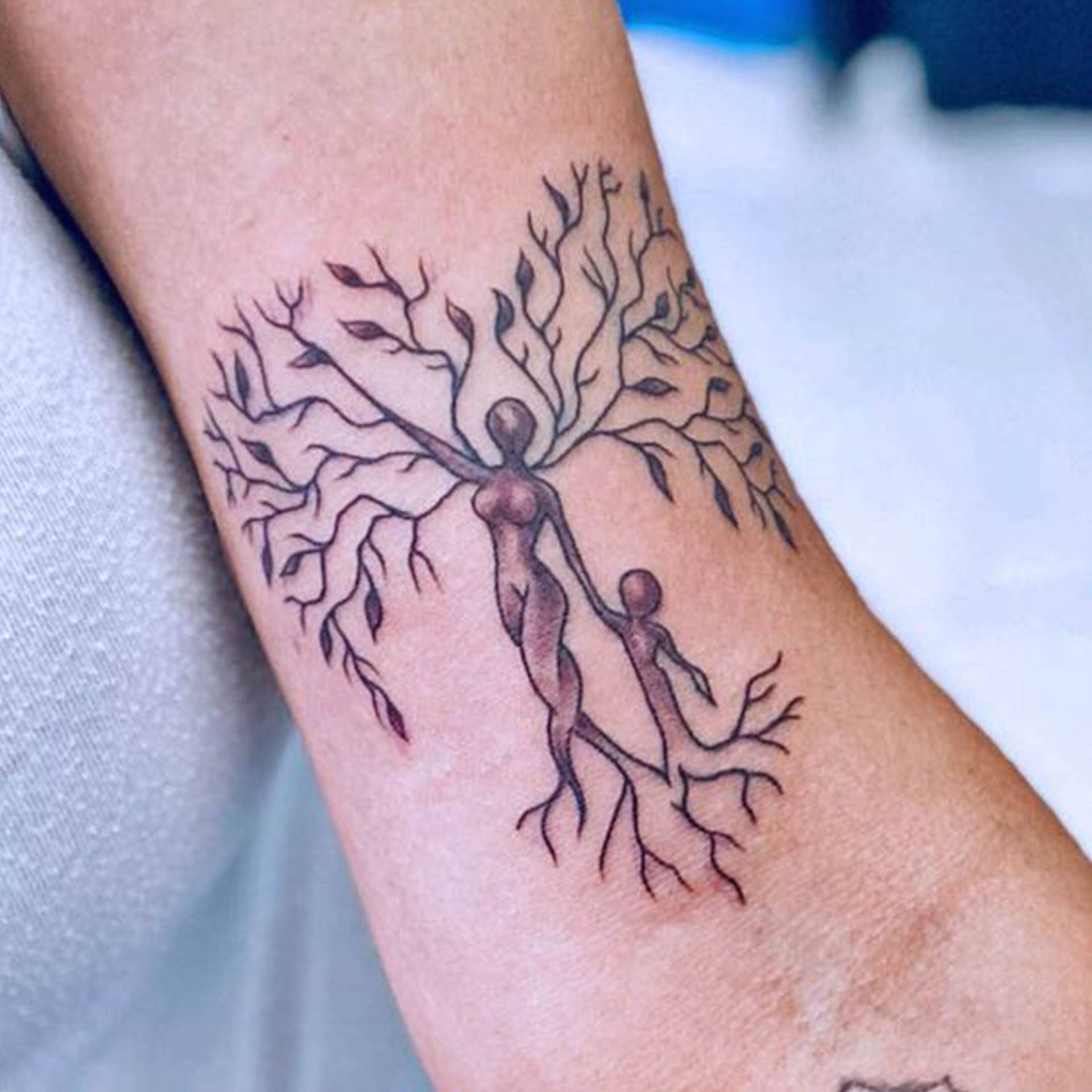 Mama Baum Tattoo, Individuelles Design Kreatives Temporäres Personalisiertes Niedliches Kleines Muttertag von SvenHStore