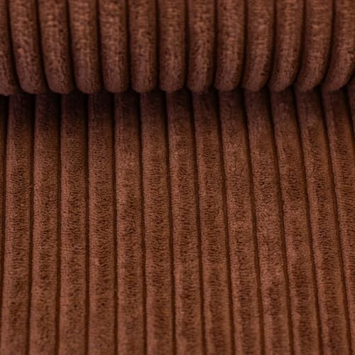 Swafing Polsterstoff Möbelstoff Cord-Samt WANJA | grob gerippt | Abriebfestigkeit >90.000 Zyklen | 17 Farben (Terracotta) von Swafing